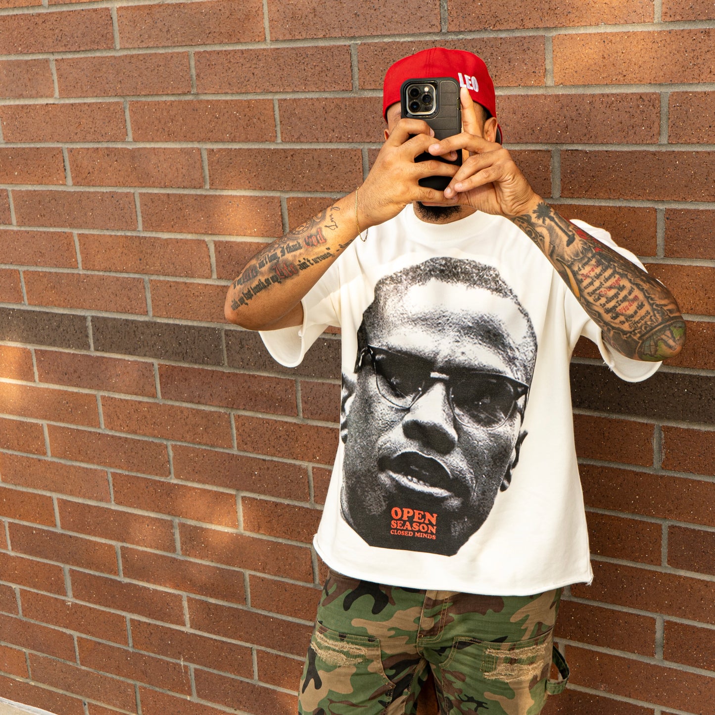 Unisex cropped "Malcolm X" T-Shirt