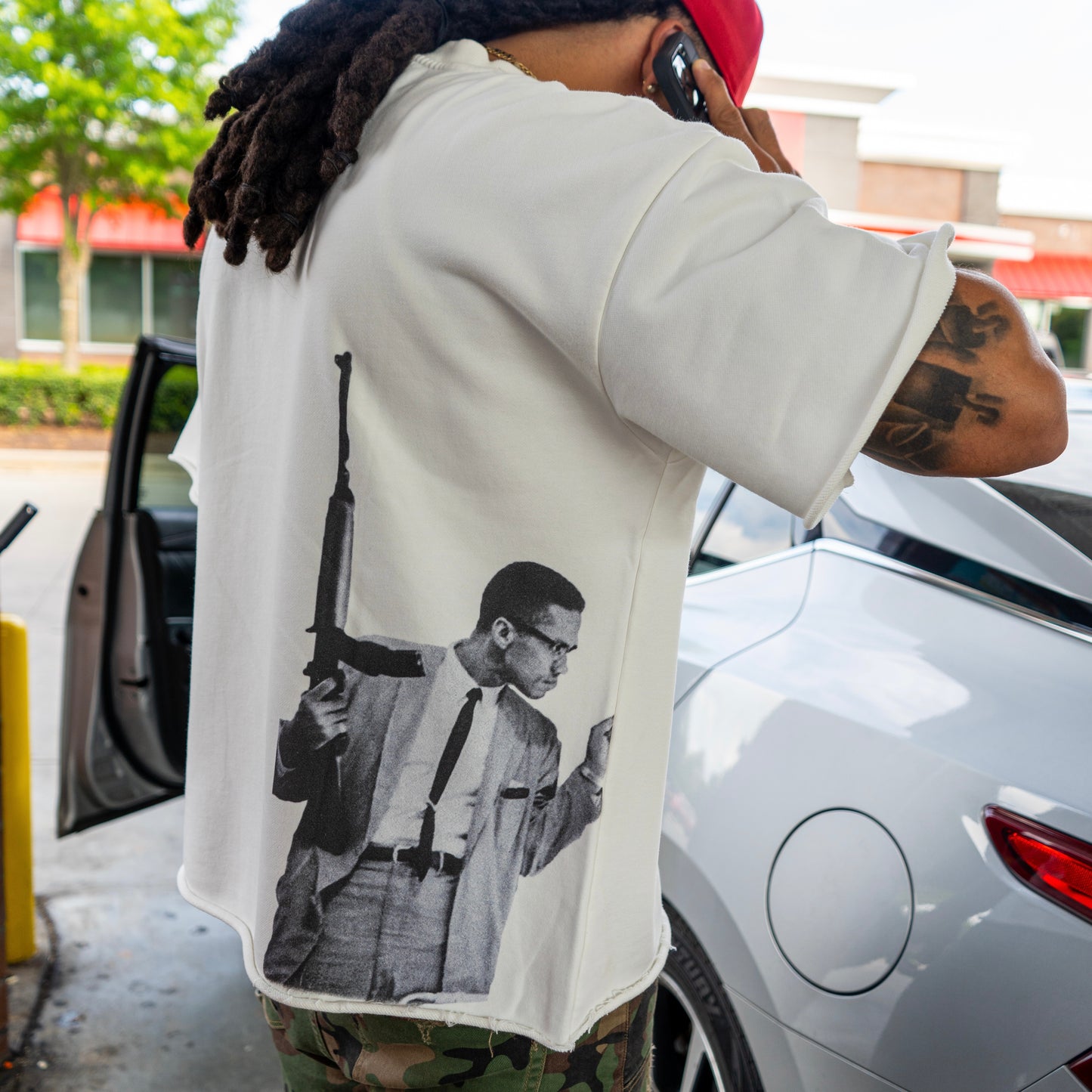 Unisex cropped "Malcolm X" T-Shirt